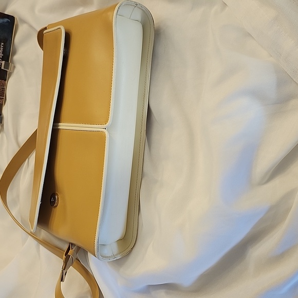 Arcadia Tan Leather Crossbody Handbag, $85 - Picture 5 of 10